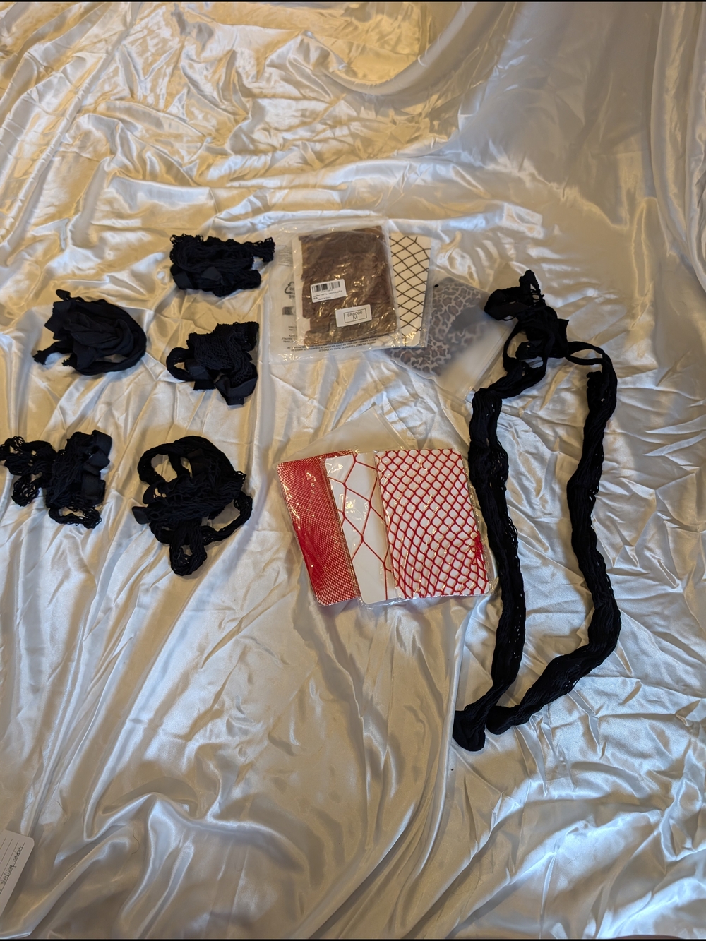 Fishnet & Hosiery Bundle (12) | Red, Black, Brown, Leopard, Garter Stockings